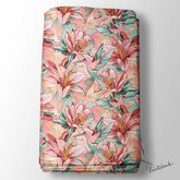 Floral With Bird Digital Printed Fabric Kurti Manufacturer